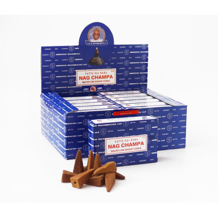 Аромаконуси Рідкий дим Наг Чампа Сатья SATYA BACK FLOW CONES NAG CHAMPA