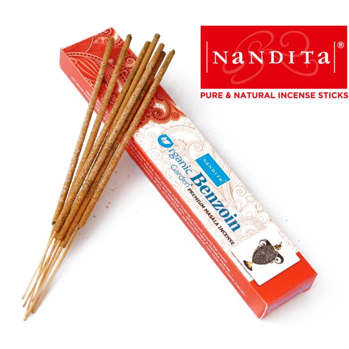 Аромапалички Бензоїн Нандіта Nandita Organic Benzoin 15 грам