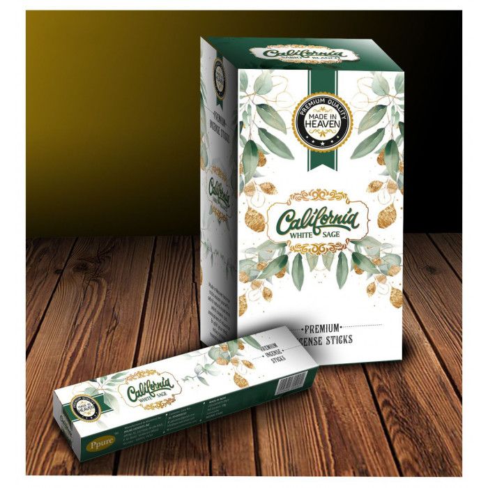 Аромапалочки Калифорнийский Белый Шалфей MADE IN HEAVEN California White Sage 15 грамм