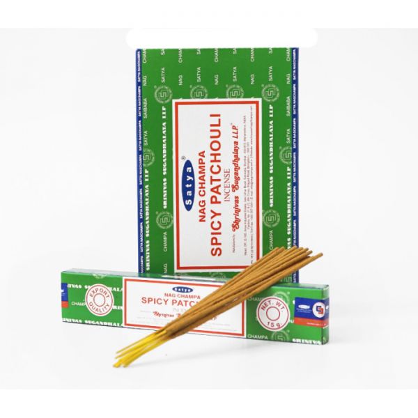 Аромапалочки Пряные Пачули Сатья SATYA SPICY PATCHOULI 15 грамм