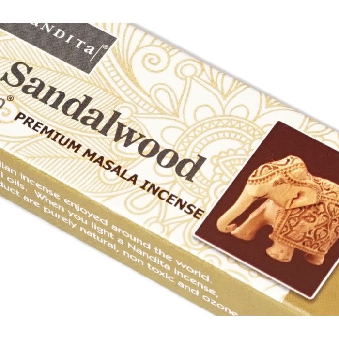 Аромапалочки Сандаловое дерево Нандита Nandita Organic Sandalwood 15 грамм