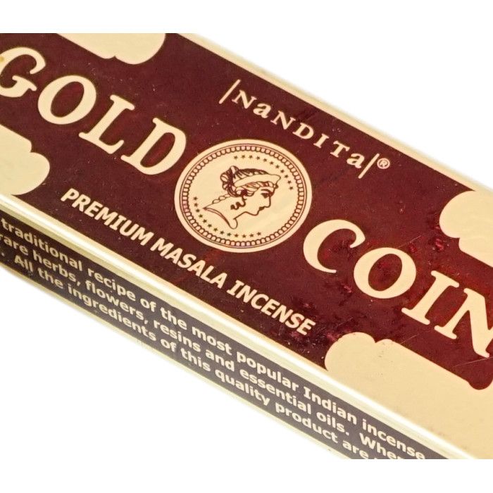 Аромапалички Золота монета Нандіта Nandita Gold Coin 15 грам