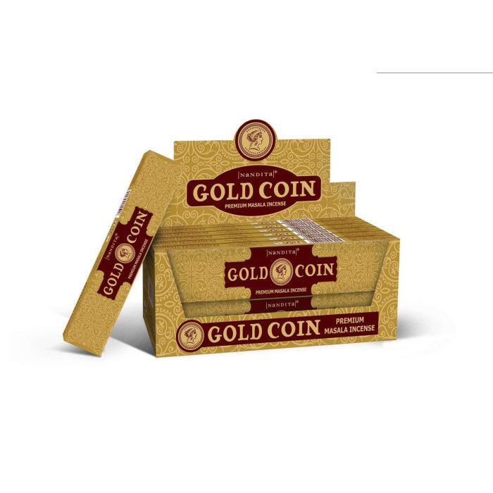 Аромапалички Золота монета Нандіта Nandita Gold Coin 15 грам
