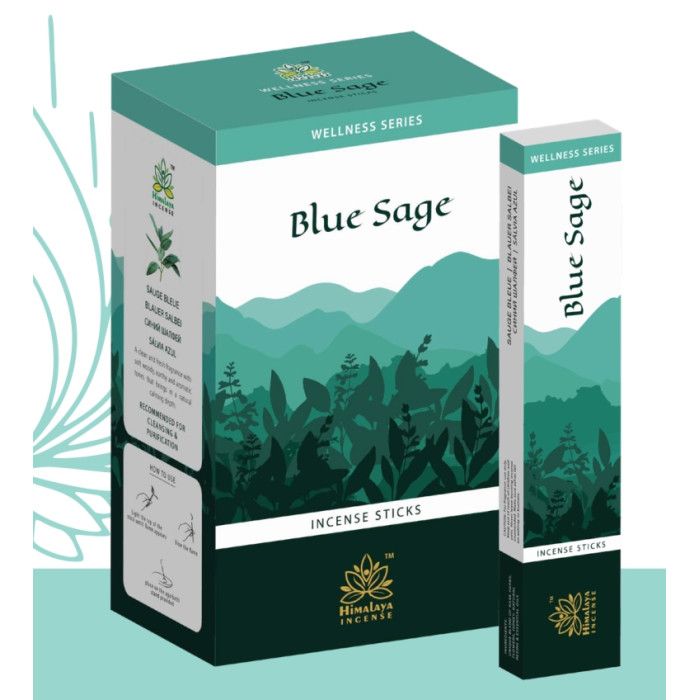 Благовония Голубой шалфей Himalaya Wellness Blue Sage 15 грамм