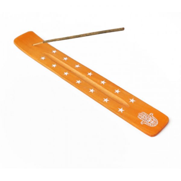 Подставка под аромапалочки из дерева манго Лыжа ST-38 "Хамса" Оранжевая