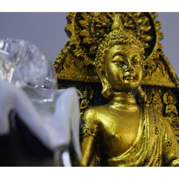Водопад настольный Будда из полистоуна №16